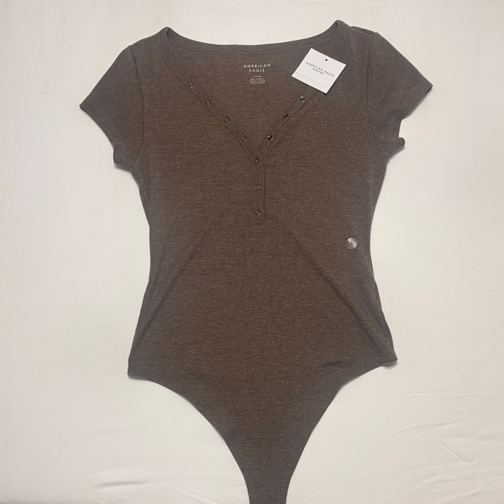 American Eagle Outfitters Brown Bodysuit
